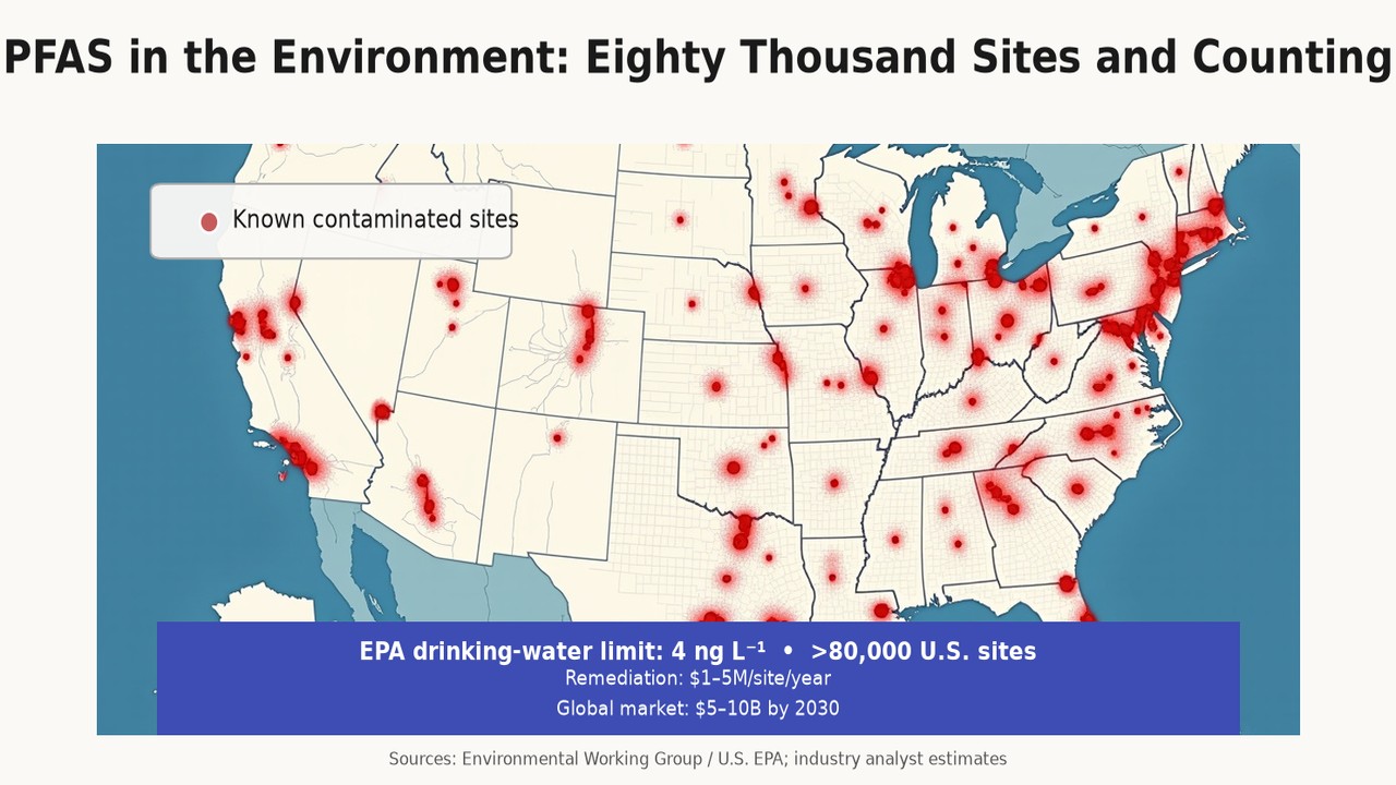 PFAS in the Environment: Eighty Thousand Sites and Counting