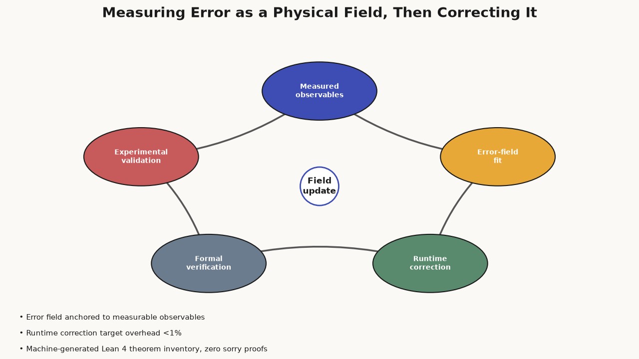 Measuring Error as a Physical Field, Then Correcting It