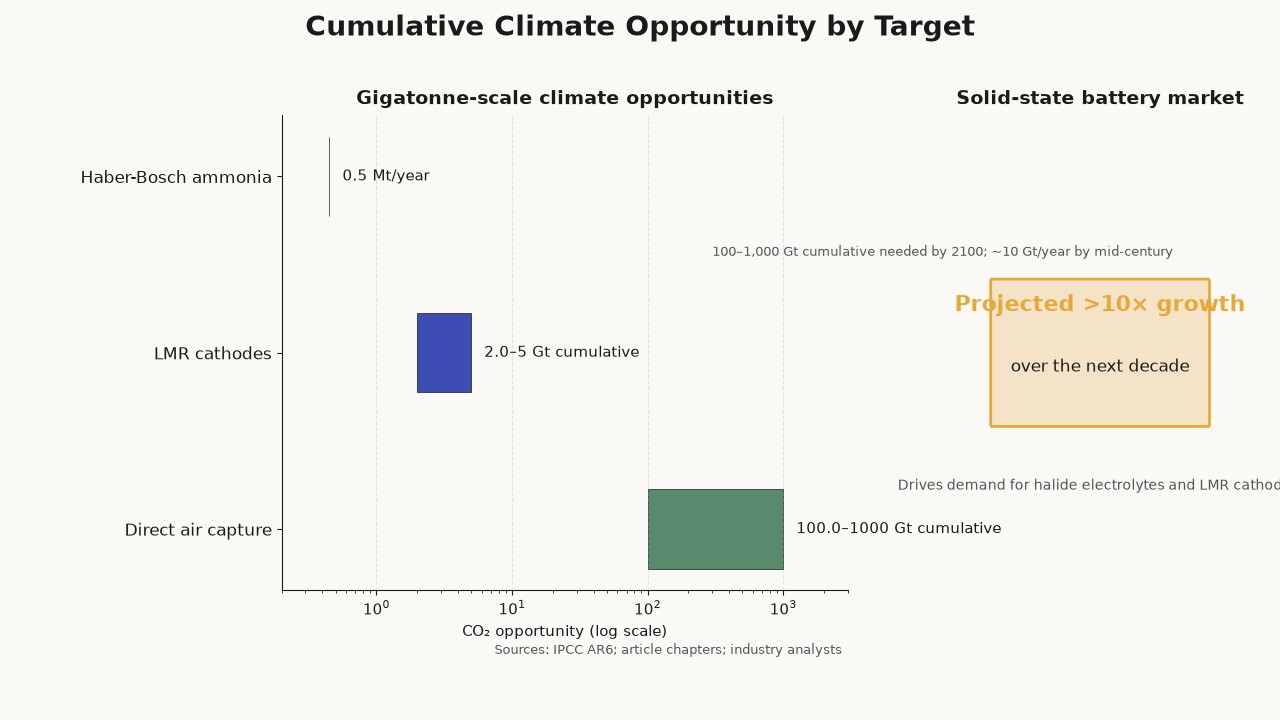 Cumulative climate opportunity by target
