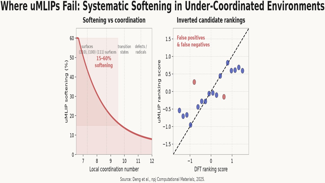 Where uMLIPs Fail: Systematic Softening in Under-Coordinated Environments
