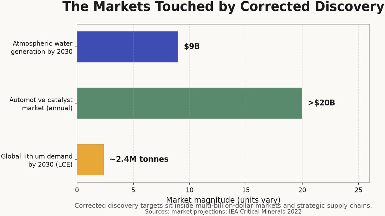 The Markets Touched by Corrected Discovery